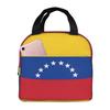 Bandera Venezolana, Mar Caribe en Sudamérica Bolsa de Almuerzo Aislada para Mujeres Niños Cajas de Comida Fiambrera Térmica Bolso