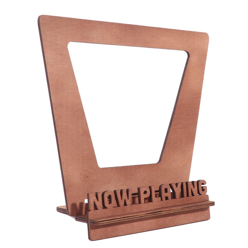 

Now Playing Vinyl Record Stand Retro Holder for Vinyl Record Wood Record Stand Vinyl Gift Ideas Turntable Accessories кофейный