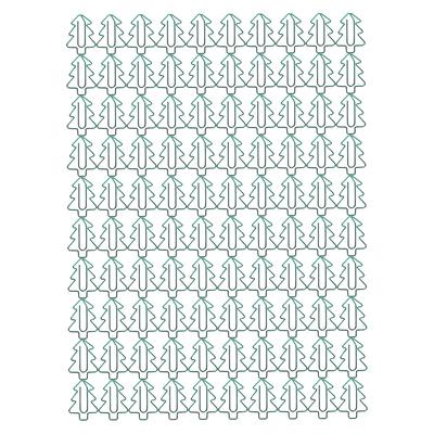 100Pcs Paper Clips Cute Unique Tree Shape Electroplating Process Lightweight Portable Metal
