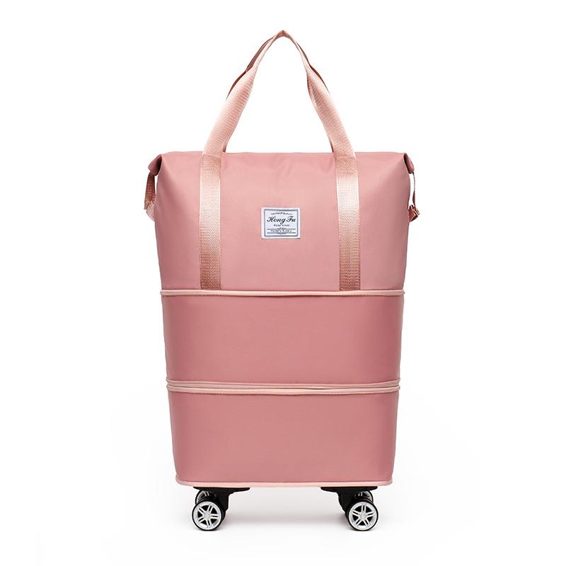 Rolling Travel Bag with Folding Handle