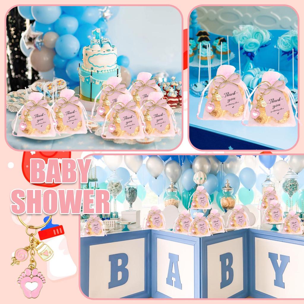 Baby Geschlecht Enthüllung Schlüsselanhänger: Milchflaschen-Lutscher für Dusche, Taufe, Kommunion, Autoschlüssel-Geschenk
