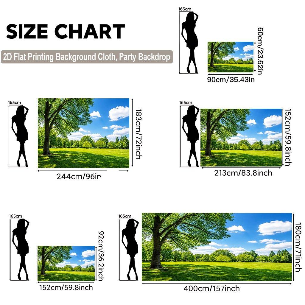 Realistic Nature Forest Garden Landscape Tapestry Backdrop Wall Hanging for Home Decor Party Photo Studio Scenic Polyester Print