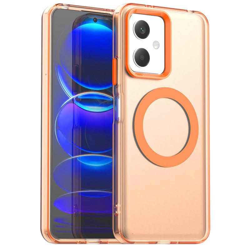 Para Capa Poco X5 5G Para Poco X5 X6 X7 Pro 5G Capa Cor Doce Translúcida Fosca Magnética À Prova de Choque Bumper Protetor