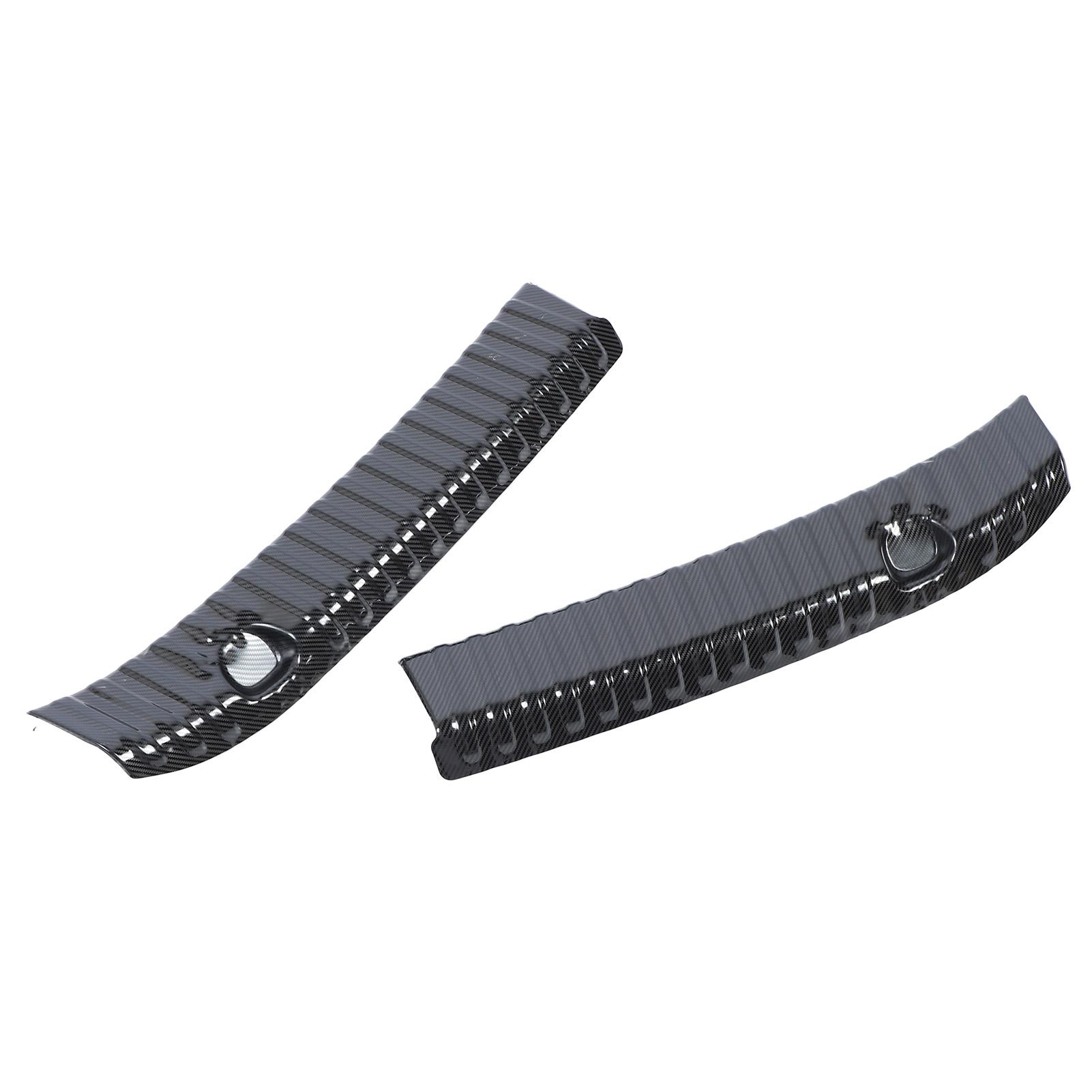 

Защита порога заднего бампера в стиле карбонового волокна из нержавеющей стали, защита порога багажника, замена для