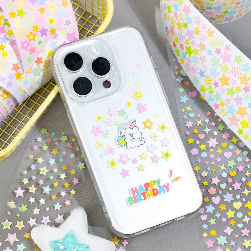 Die-Cut Starry Sky Series Tape for Journals, Phone Cases, DIY Collages & Paintings