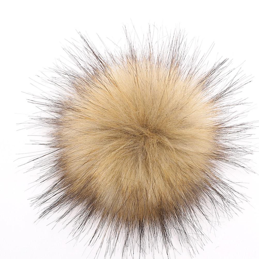 16Pcs Soft Pompom Balls for DIY Sweater Hat Shoes Craft Projects Clothing Accessories Decor Gift Set 8Cm Diameter Elastic Rope