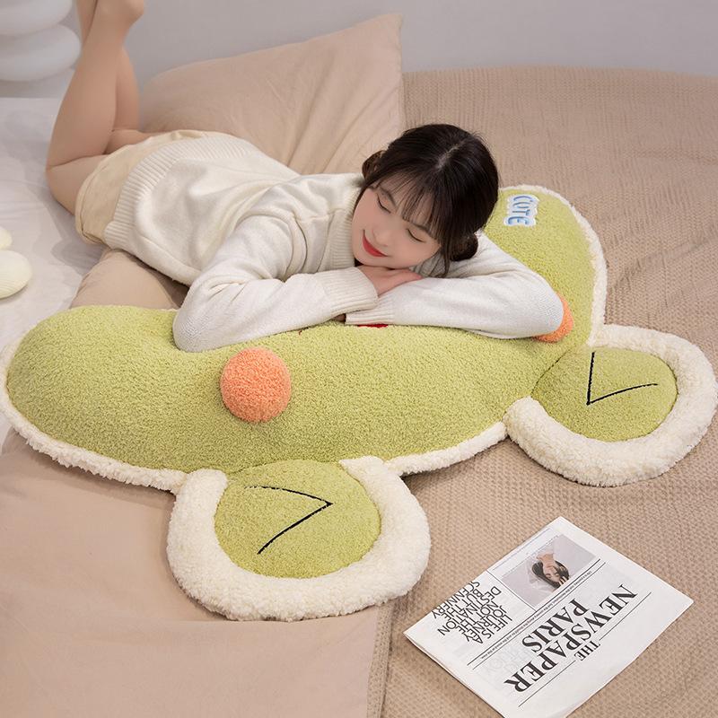 Girl Heart Animal Curved Bear Frog Throw Pillow Plush Toy Fox Doll Home Sofa Pillow Rag Doll