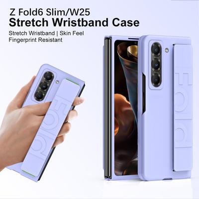 Náramek Pouzdro na telefon pro Samsung Galaxy Z Fold Special/Z Fold 6 Slim/W25 Pogumovaný Tvrdý PC Mobilní kryt