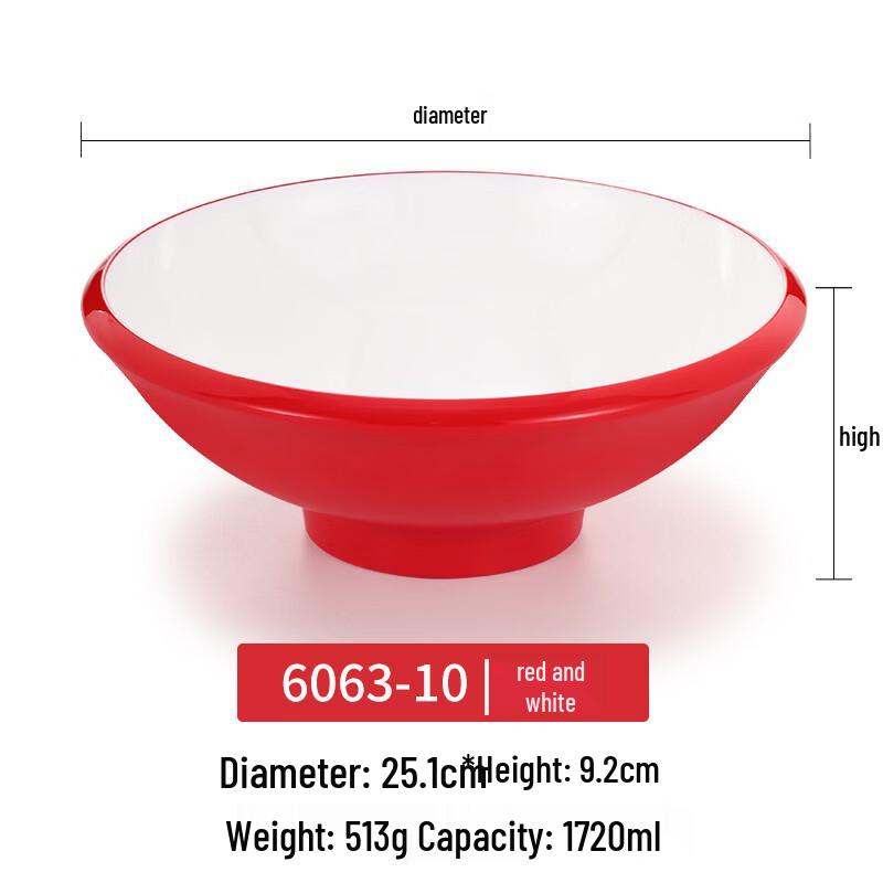 Nordic Style Square Melamine Noodle Bowl