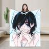 Alien Stage Cartoon Knitted Blanket Flannel Mizi Sua Soft Throw Blanket For Outdoor Travel Bed Rug