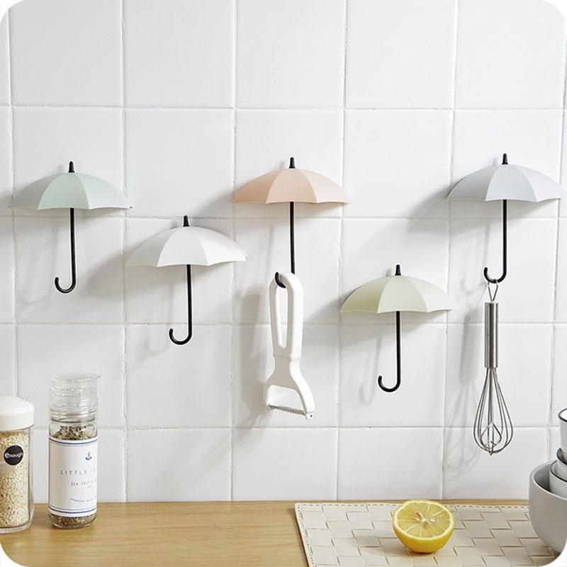 3Pcs/Set Creative Umbrella Wall Hook