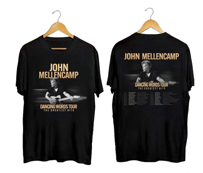 Dancing World Tour John Mellencamp Tour 2026 2-Sided Unisex S-5XL Shirt VA759 Unisex T-Shirt L