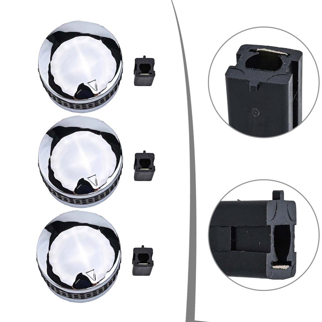 BBQ Bedienknöpfe Gasgrill Bedienknöpfe Verchromte Oberfläche D-förmige Ventilstange Einfach zu installieren Langlebiger Gebrauch