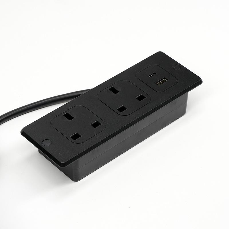 13A UK Standard USB & USB-C Fast Charge Desktop Power Strip with PD