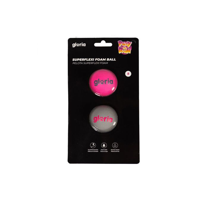 

Jouet pour chien - GLORIA - Boule PLAY AND RUN - Mousse - TPR - Taille S - 2 Unités сірий