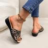 New Women's Shoes Summer Open-toed Women's Slippers Comfortable Lightweight Wedge Shoes Classic Printed Platform Slippe