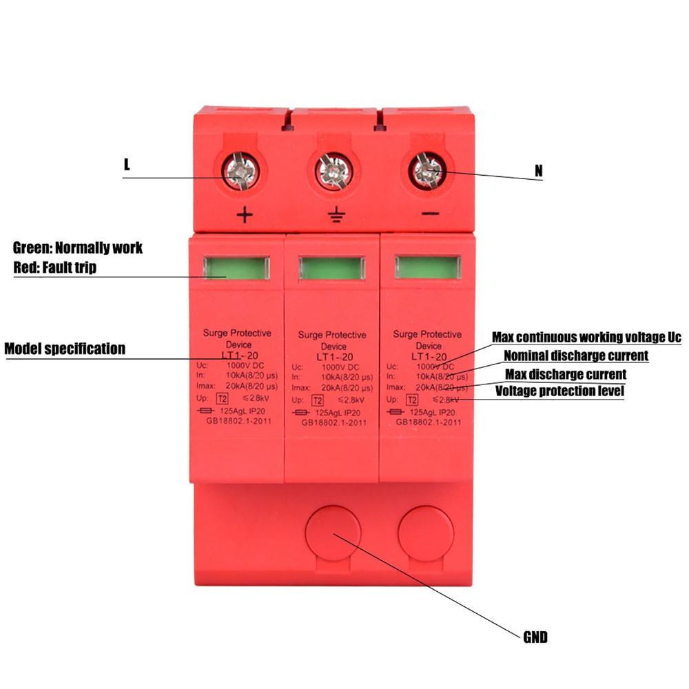 3P Voltage Arrester Device 20KA Lightning Protection Arrester  Lightning Protection