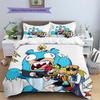 Black Hat  Pattern Bedding Quilt Set  Home Decoration  Gift (1 * duvet cover + 2 * pillowcase  without core)