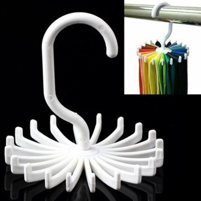 Perchero Organizador Giratorio para Cinturones, Bufandas y Corbatas para Hombre con 20 Ganchos Ajustable Sostiene