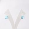 Sky Blue Topaz Gemstone 925 Sterling Silver Jewelry Handmade Dangle Earrings 1" EE-172-5