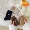 Female Autumn and Winter Add Velvet To Keep Warm and Lovely Home Floor Sleep In Tube Socks