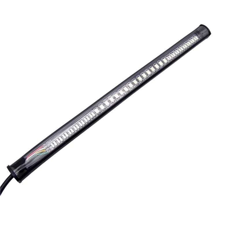 Universal Motorcycle Stripe Light Tail Brake Stop Turn Warning Signal Lightping Caution Light Lamp Super Bright 12V