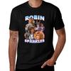 T-shirt Bootleg Robin Sparkles Top Elegante Grafico a Maniche Corte