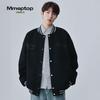 MMOPTOP Men's Suede Embroidered Baseball Jacket