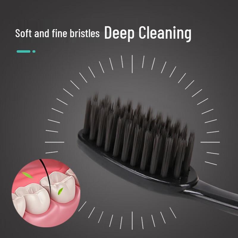 FLYING TOT Bamboo Charcoal Toothbrush Set