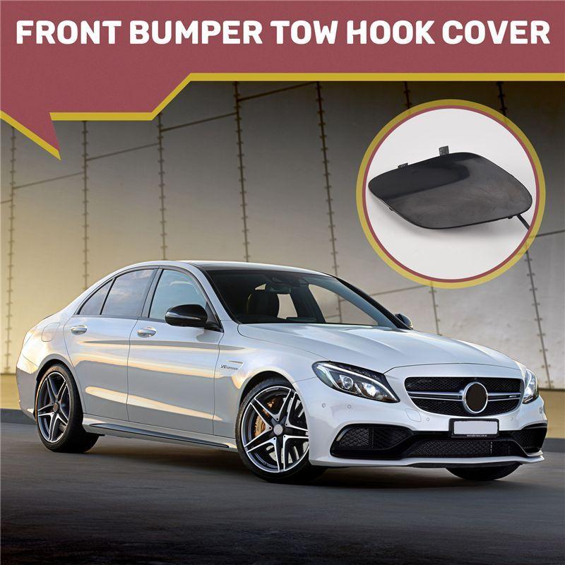 AA92-Front Bumper Tow Hook Cover Eye Cap For W205 C300 C400 C63AMG 2015 2016 A2058850724