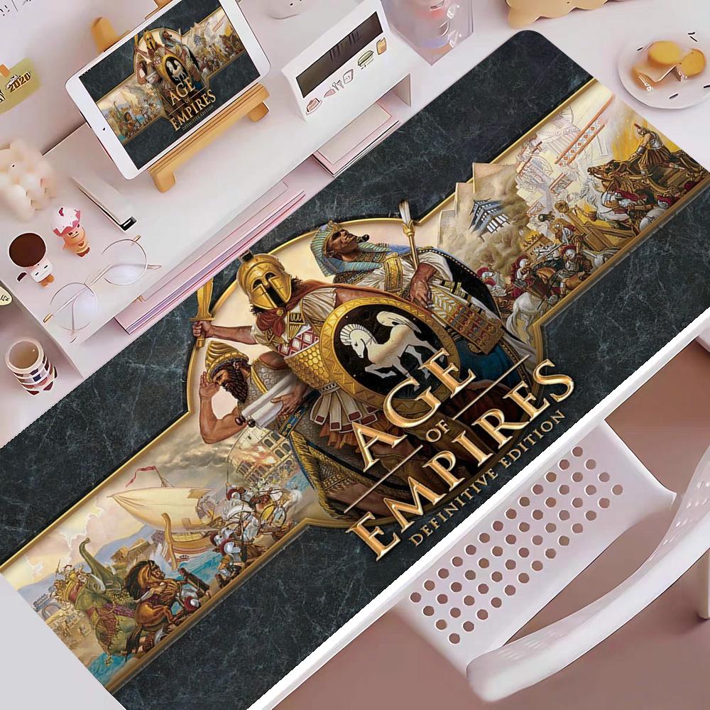 Age Of Empires Gaming Mouse Pad E-sports Gaming Mouse Pad Oversized Personalized Desk Pad Keyboard Mouse Pad Non-Slip Desk Mat