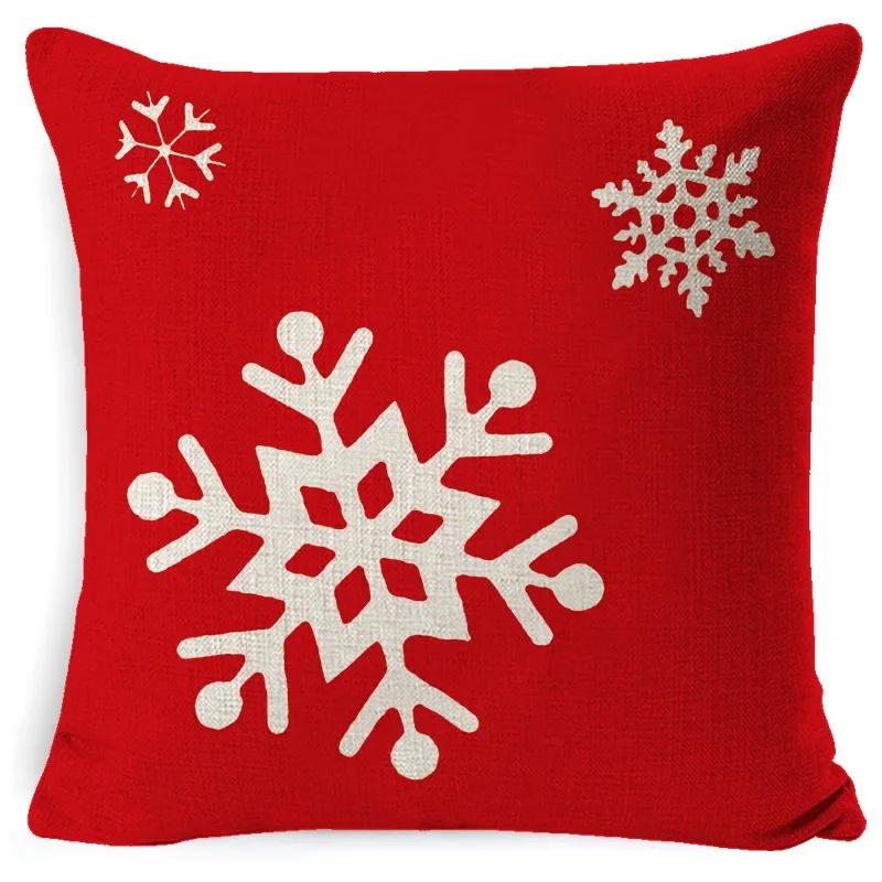 45CM Christmas Pillow Case Cushion Cover 2023 Christmas Decoration Red Gift Home Decoration Happy New Year Christmas Supplies