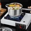 Long Handle Stainless Steel Deep Frying Pot Kitchen Utensils Nonstick Deep Fryer Pan for Cooking French Fries Home Restaurant