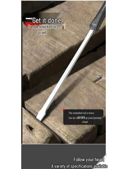 Extra Large Slotted Screwdriver and Self-Defense Pry Bar