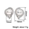 Xiaomi Huitan Fancy Imitation Pearl Women Stud Earrings with Brilliant CZ Stylish Wedding Elegant Accessories for Lady Trendy Jewelry