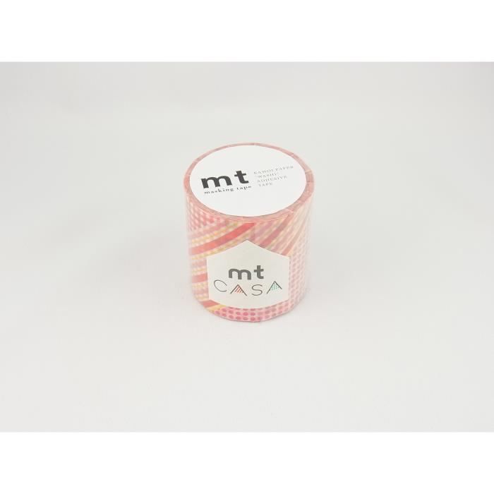 Masking Tape - MT CASA - Rouge à fleurs - Papier washi - Décoratif - Repositionnable