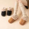 Cotton Slippers with Thick Soles for Women's Winter Home Use, Spring and Autumn Indoor Anti Slip Warm Home Shoes