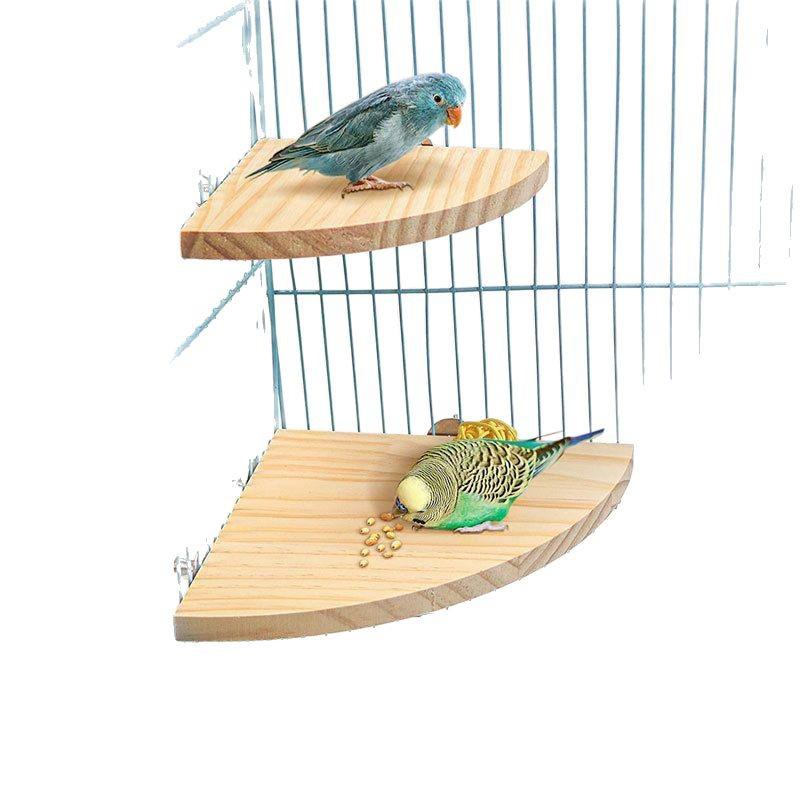 Pfingstrose Vogelkäfig Zubehör: Sitzstange & Kletterständer aus Massivholz für Papageien, Nymphensittiche und Wellensittiche.