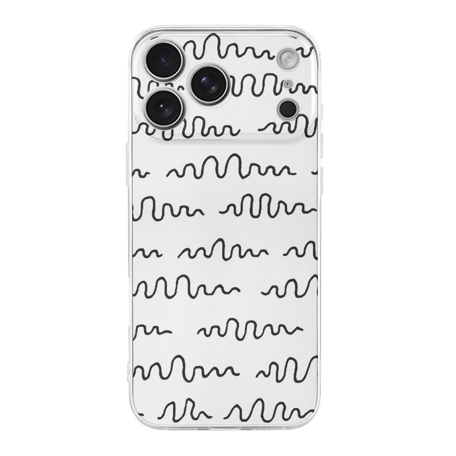 

1 Pack For iPhone 17 Series TPU Phone Case Shockproof Grip-Friendly Transparent Design, Daily Protection IPHONE-17ProMax білий