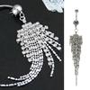 Tassel Navel Dangle Button Belly Ring Bar Body Piercing Jewelry