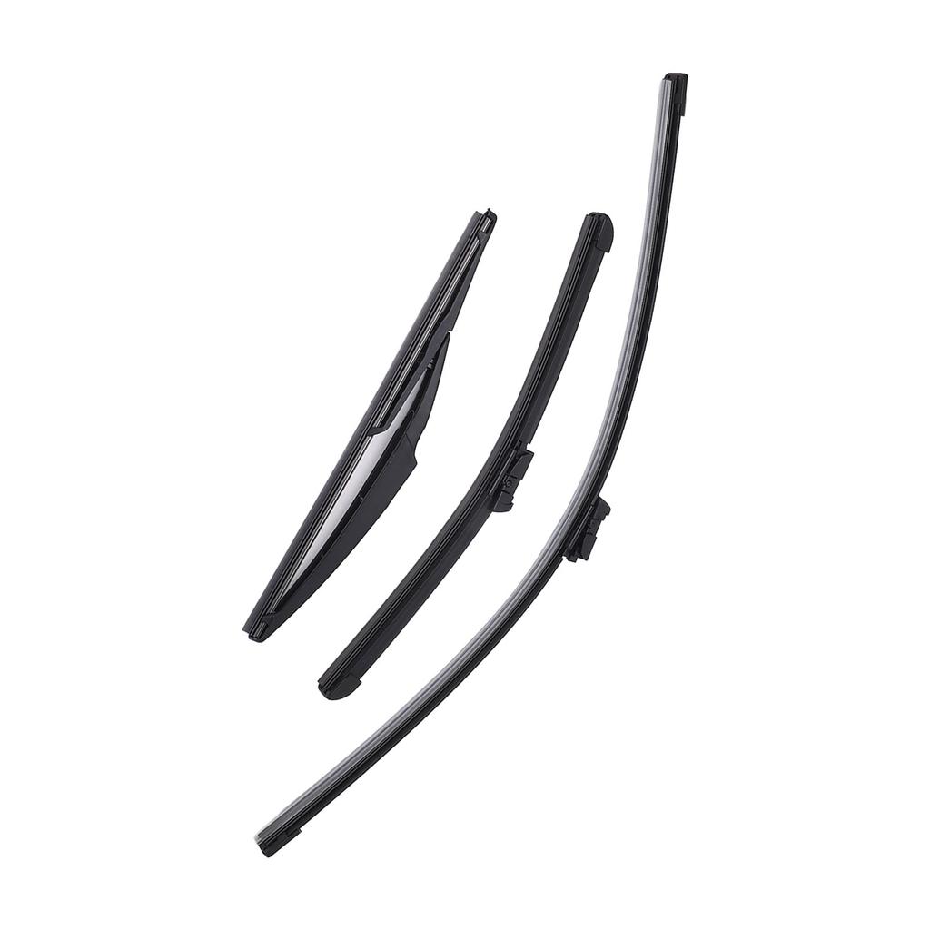 Neues 3-teiliges Satz Scheibenwischerblätter vorne hinten für Fiat 500 500C 500L 2009 bis 2025 Windschutzscheibe Heckklappenfenster Bürsten Autoteile