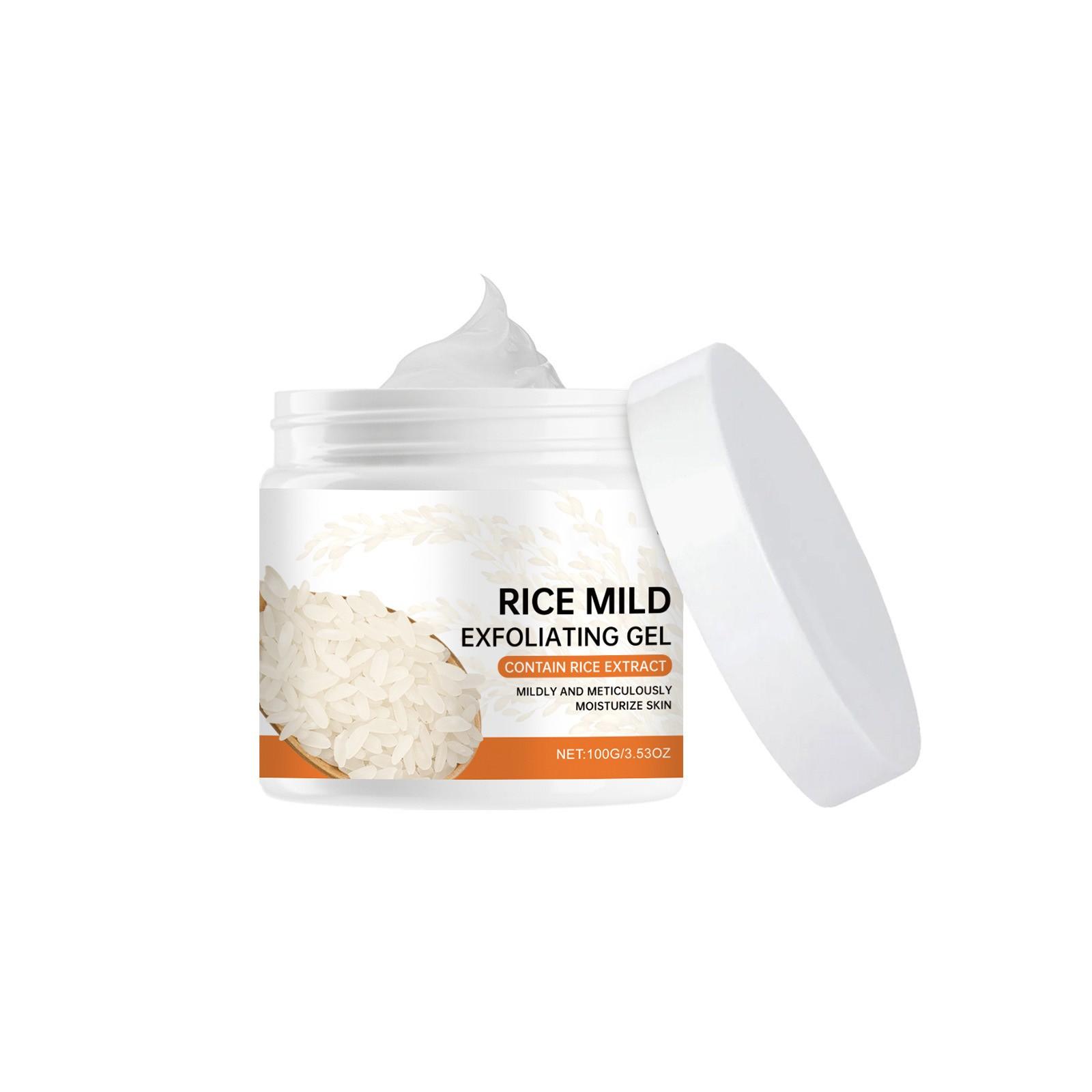 

Рисовый отшелушивающий гель Мягкий очищающий увлажняющий освежающий очищающий гель для лица и тела One Size