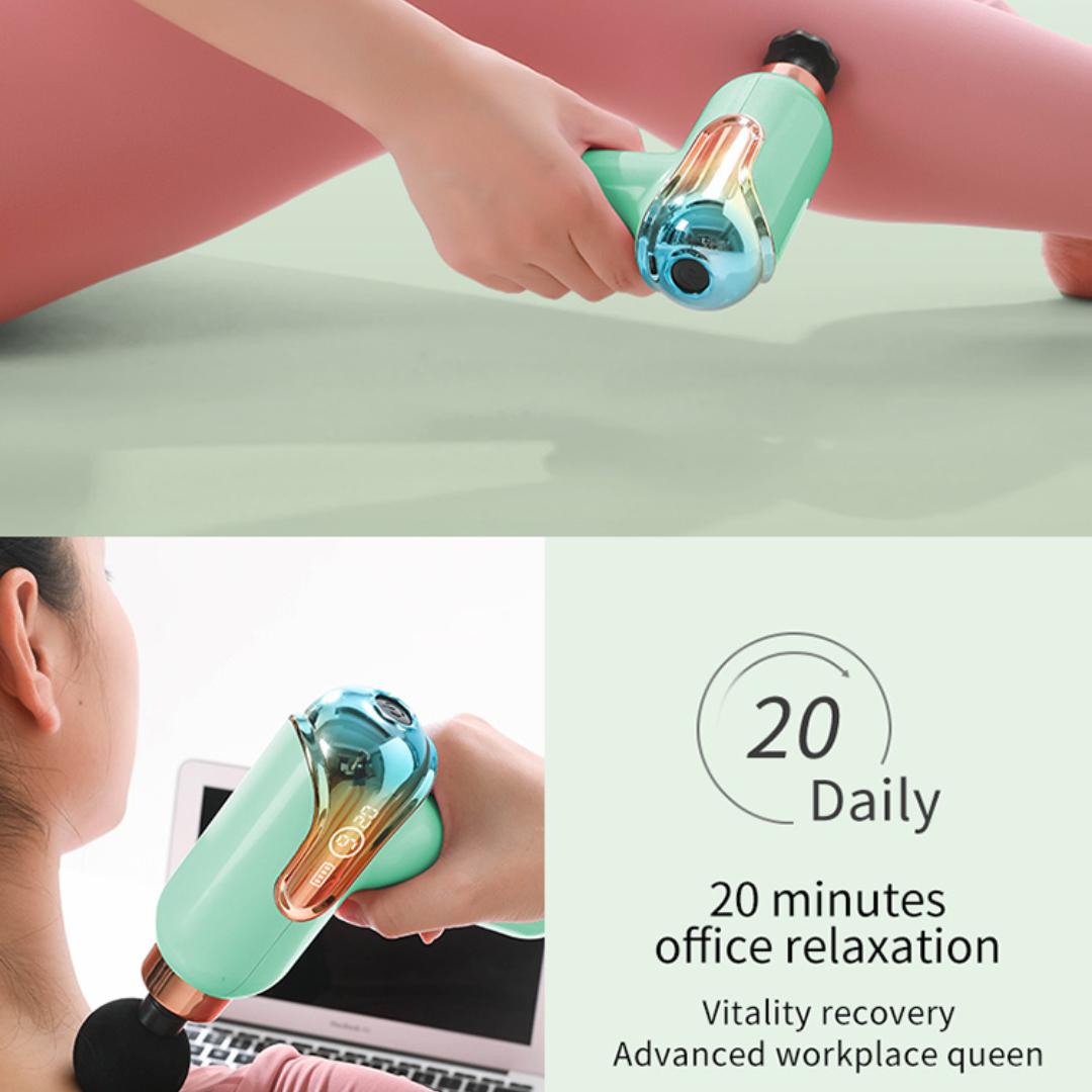 Массажный пистолет с ЖК-дисплеем — фото 11