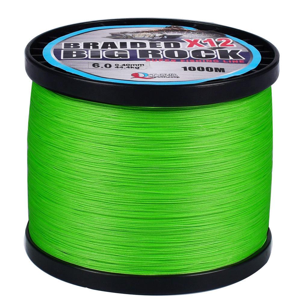Factory PE Braided Fishing Rope 500m/1000m Super Strong Tensile Fishing Line 6 Pieces 1 Pack