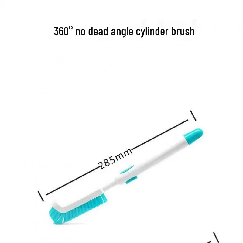 Blue Flexible Long-Handled Retractable Brush for Fish Tank Cleaning