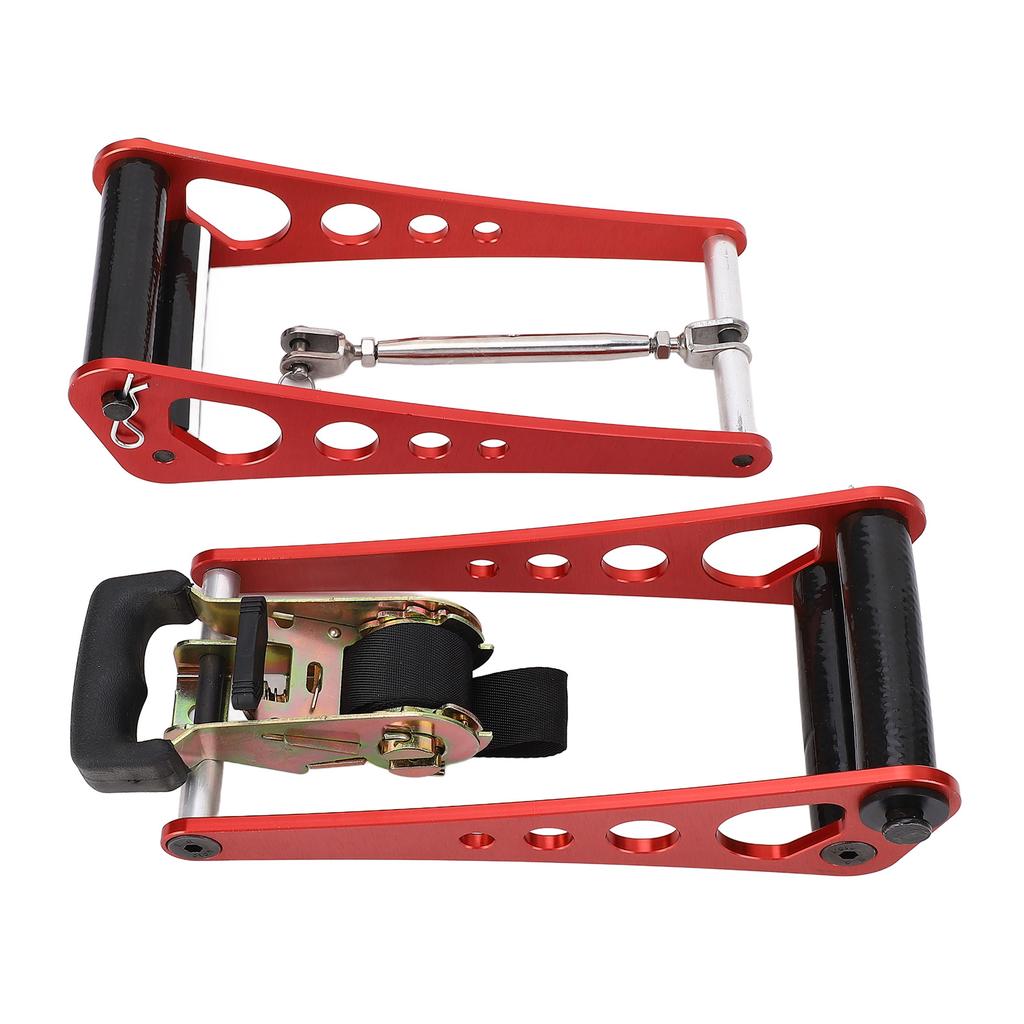Archery Compound Bow Press Portable Hand Held Bow Accessories for Compound Bow Aluminum Alloy Red