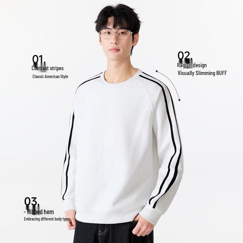 MINISO Unisex Heavyweight Crewneck Sweatshirt and Casual Pants Set