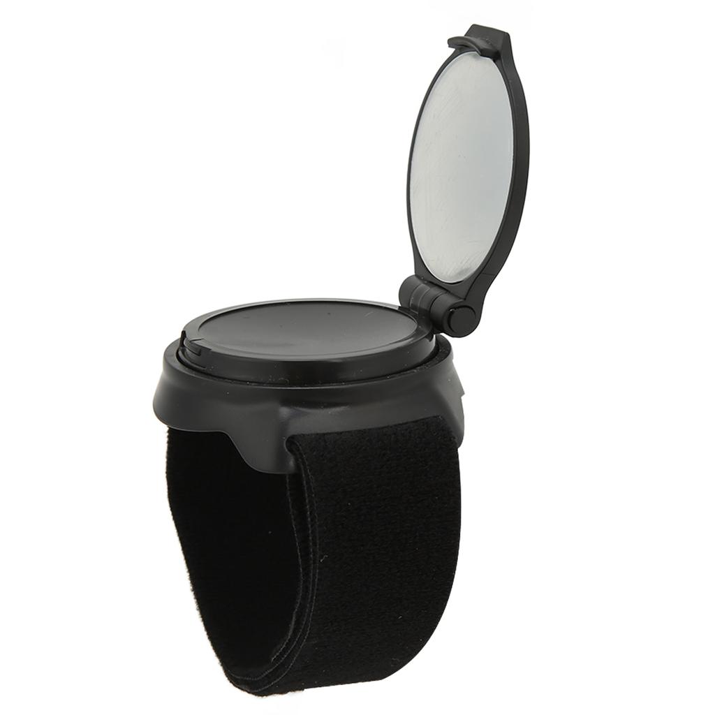 Bicycle Mirror Nylon Wrist Arm Strap Convex Design Black 5cm Diameter Bike Rearview Mirror for Motorcycles