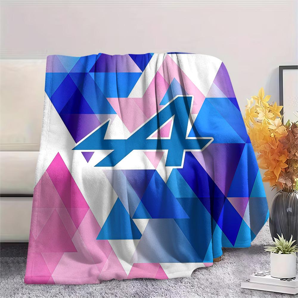 Alpine F1 Team Flannel Blanket, High quality Comfortable for All Seasons, Home Decor, Warmth and Comfort