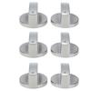 6PCS Indicator Hole Gas Stove Knobs Round Knob Replacement Stove Knobs Tabletop Stove